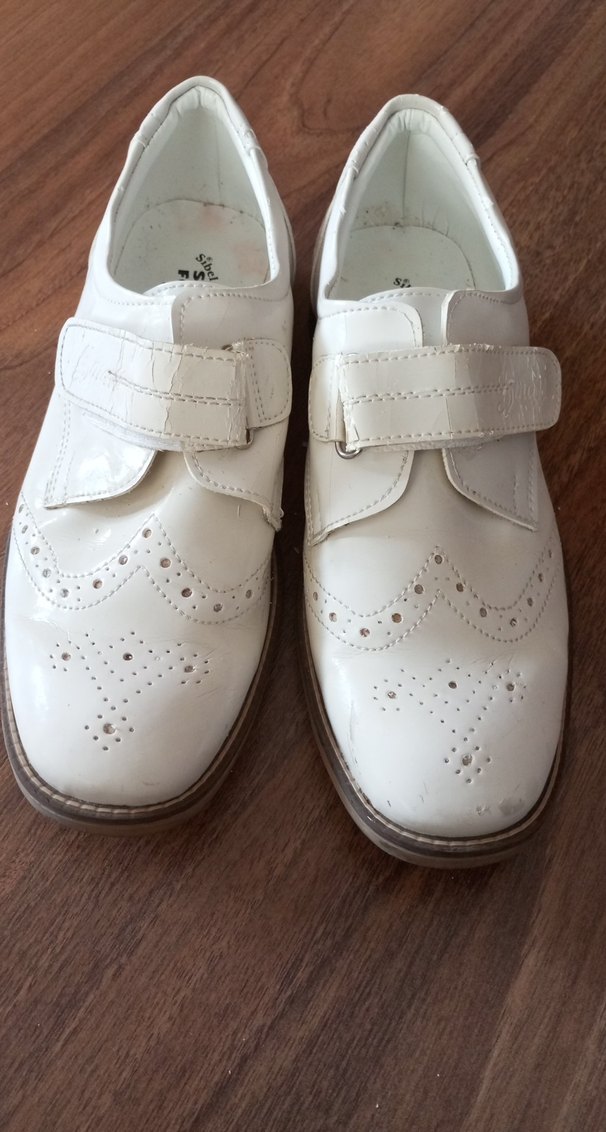 Kemerli Beyaz Erkek Çocuk Ayakkabısı - Görsel 5