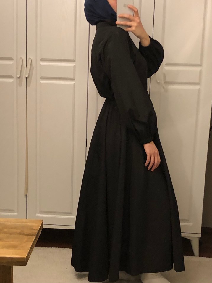 Siyah Kadın Yağmurluk Fermuarlı - Görsel 2