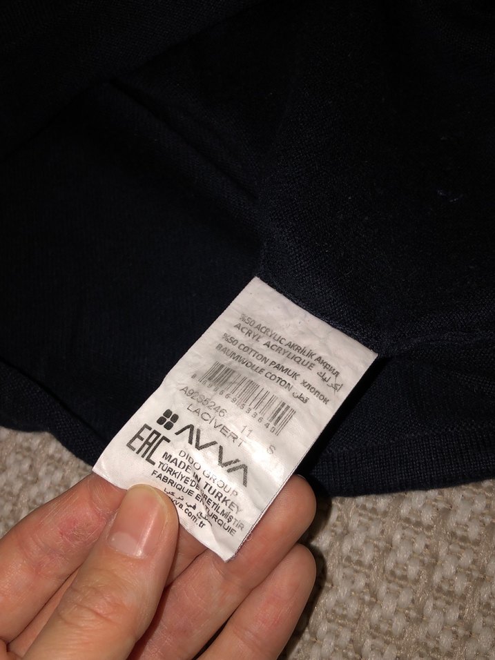 Lacivert Avva Kazak - Görsel 5