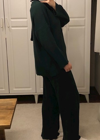 Koyu Yeşil Triko Takım - Görsel 7