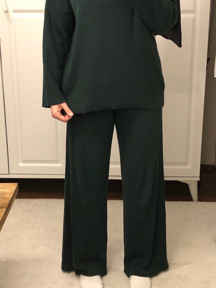 Koyu Yeşil Triko Takım - Görsel 5