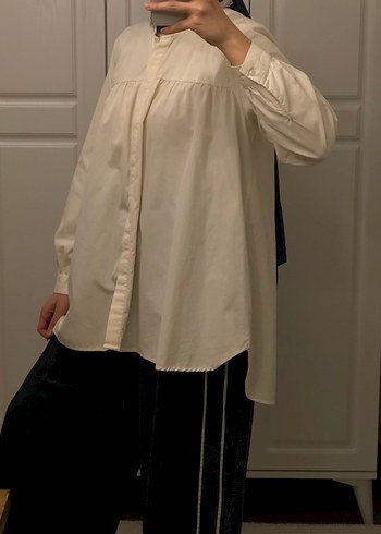 Fırfırlı Beyaz Gömlek - Görsel 4
