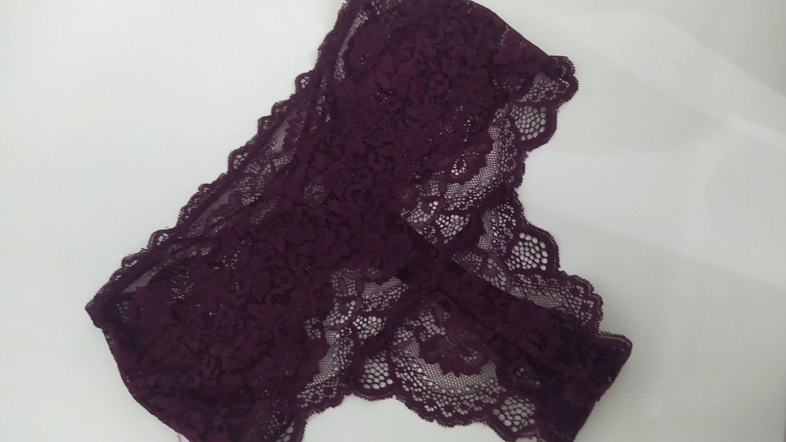 mürdüm dantel detaylı tanga - Görsel 2