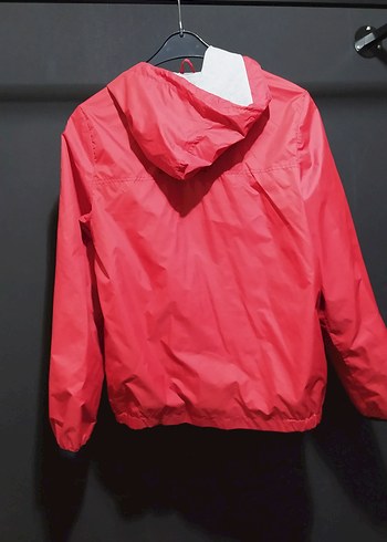 Kırmızı Fermuarlı çocuk mont yağmurluk - Görsel 2