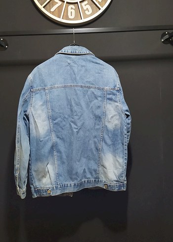 Açık Mavi Düğmeli kot Denim Ceket - Görsel 3