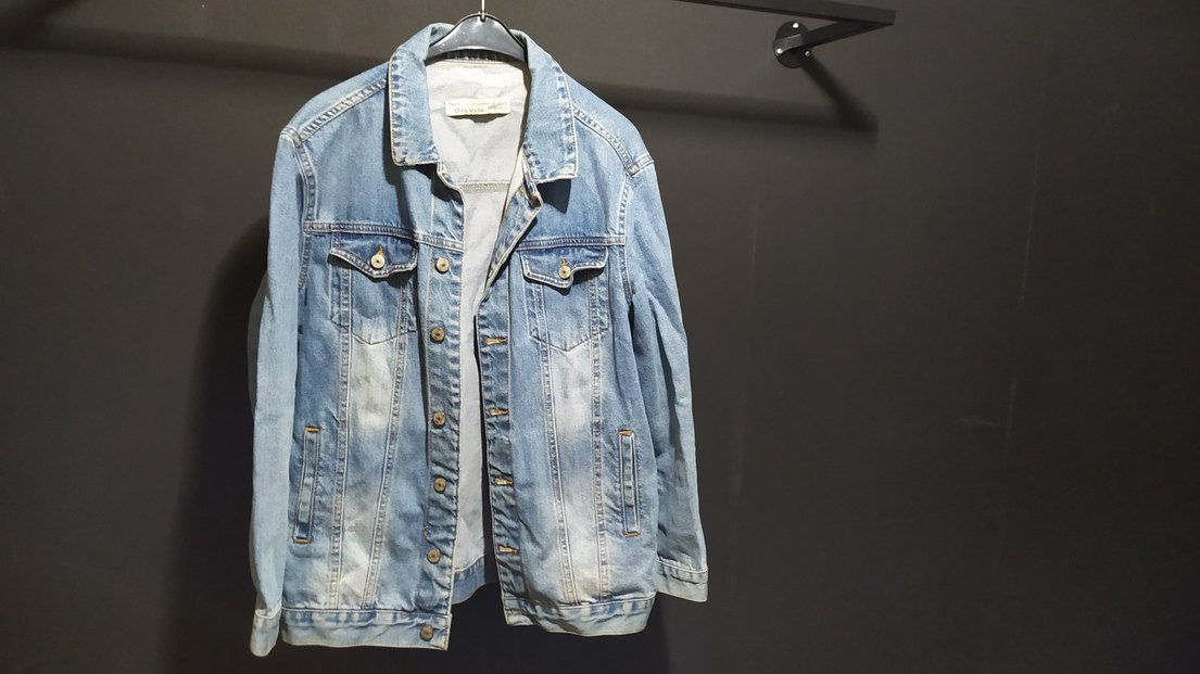 Açık Mavi Düğmeli kot Denim Ceket - Görsel 2