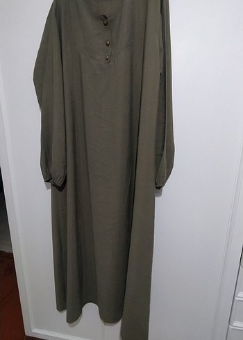 Kadın Uzun Keten Salaş Elbise - Görsel 3