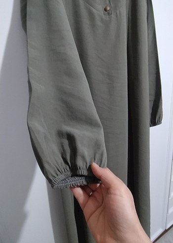 Kadın Uzun Keten Salaş Elbise - Görsel 6