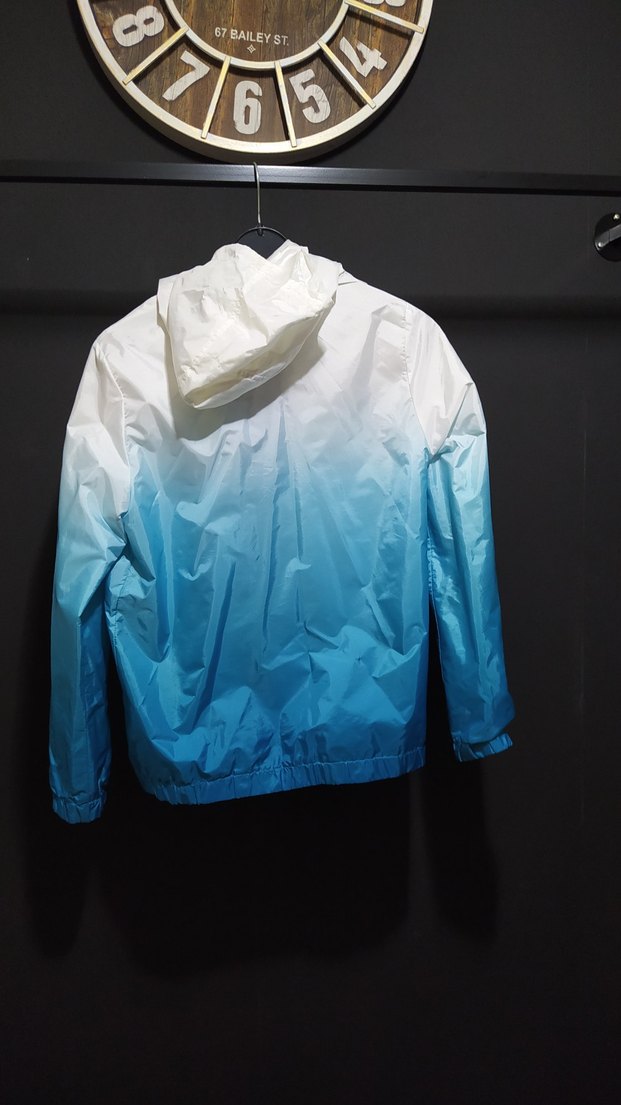 Mavi Şeffaf Tie-Dye Erkek çocuk Yağmurluk - Görsel 3