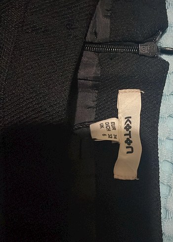 Siyah Pilili Midi Kadın Etek - Görsel 3