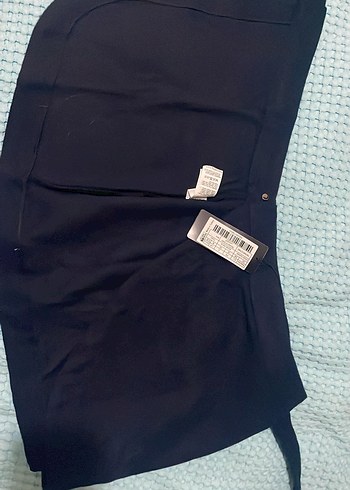 Trendyol bağlamalı lacivert Mini etek - Görsel 3