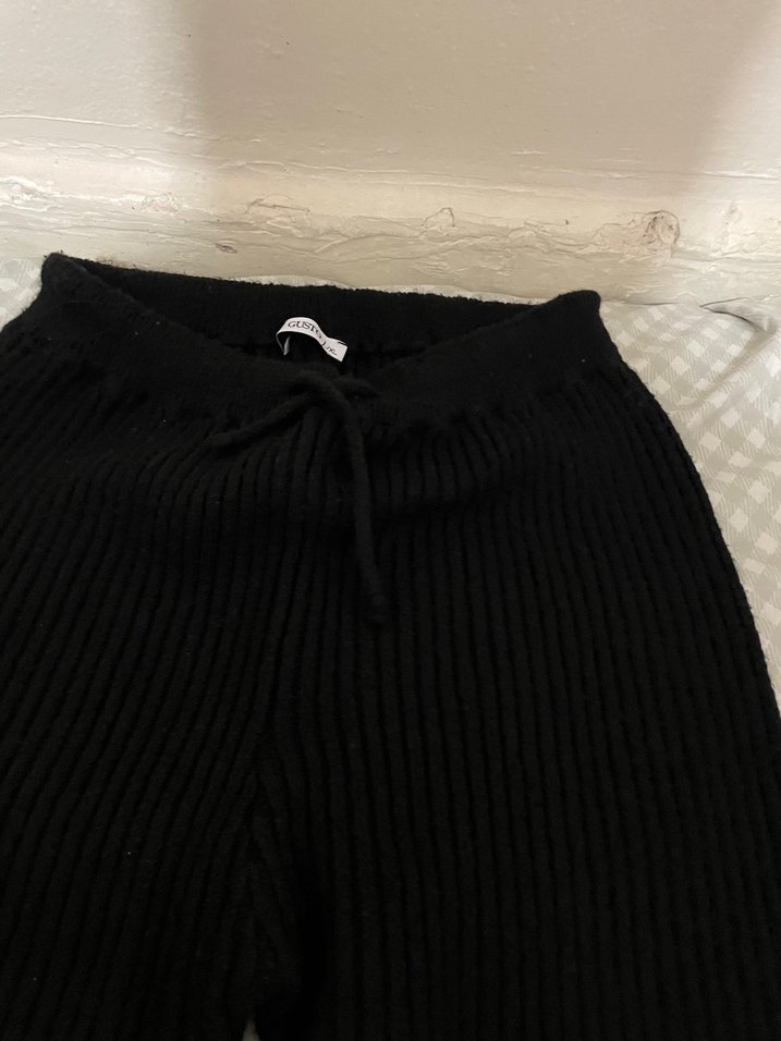 Siyah Triko Kadın Pantolon - Görsel 3