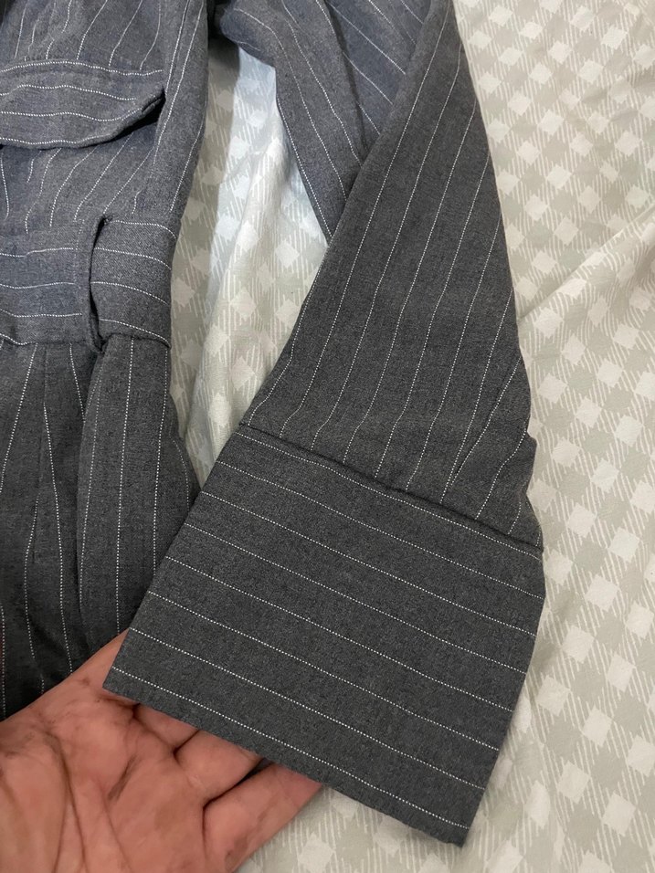 Gri Kadın Uzun Kollu kışlık tulum - Görsel 3