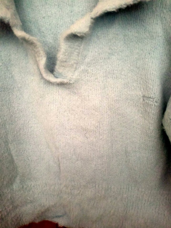 Peluş Detaylı Kadın Açık Mavi Sweatshirt - Görsel 2