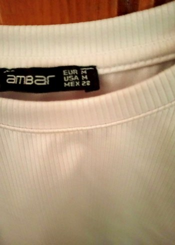 Kız Çocuk Beyaz Kısa Kollu Basic Tişört - Görsel 2