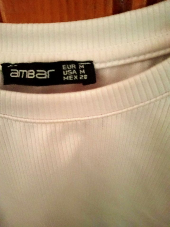 Kız Çocuk Beyaz Kısa Kollu Basic Tişört - Görsel 2