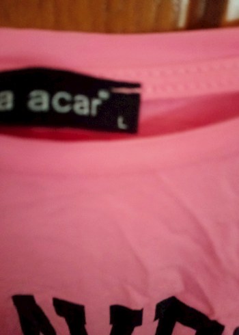 Pembe Kız Çocuk Kısa Kollu Baskılı Tişört - Görsel 3