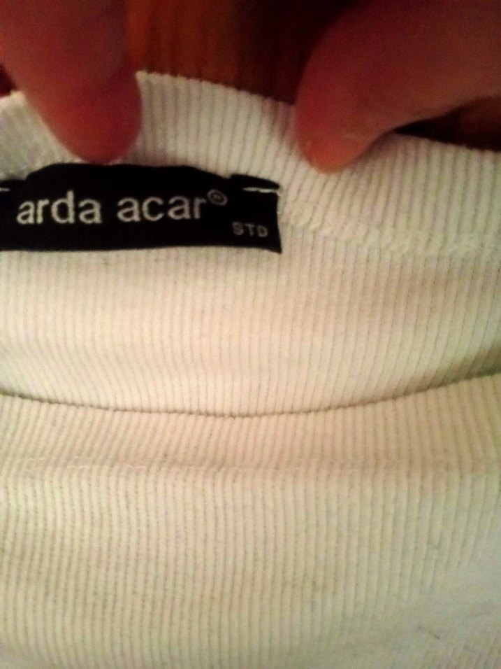 Kız Çocuk Bej Keten Uzun Kollu Bluz - Görsel 2