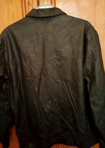 siyah Deri Biker Ceket - Görsel 6