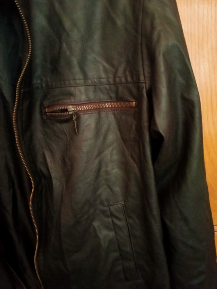 siyah Deri Biker Ceket - Görsel 2