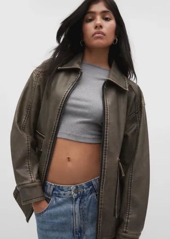 Pull and Bear deri ceket