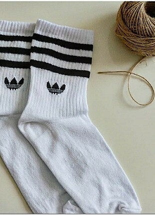 6 çift adidas uzun şeritli çorap