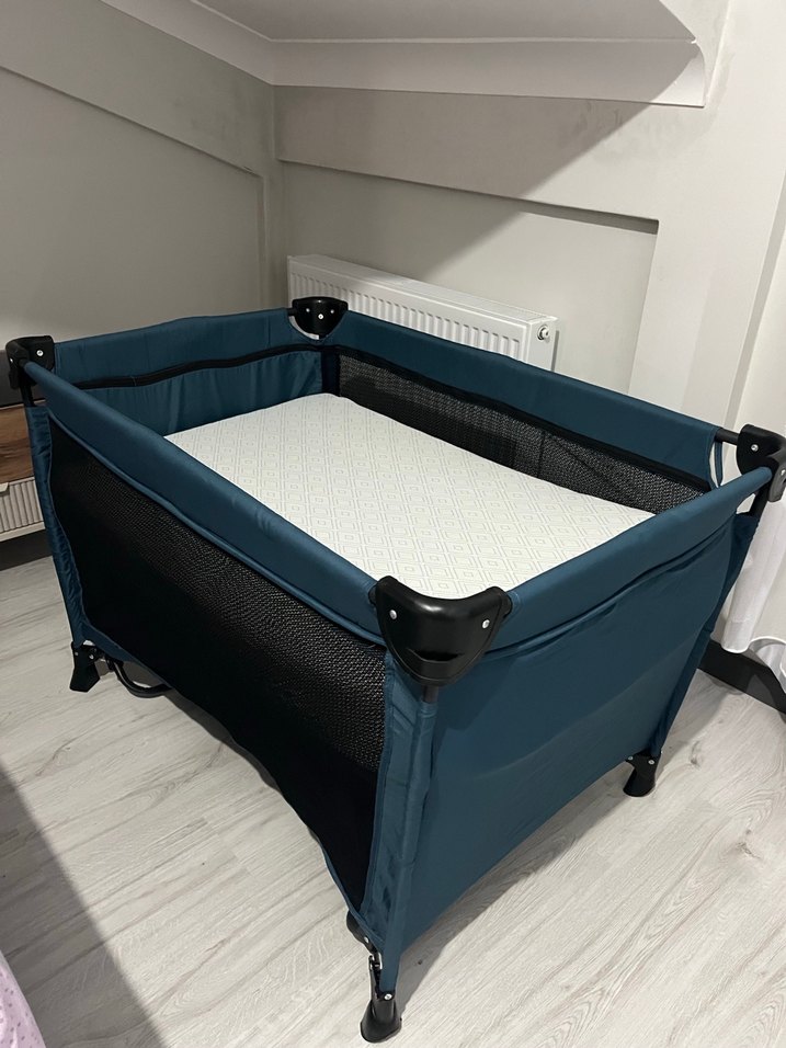 Koyu Mavi Oyun Parkı Yatak - Görsel 2