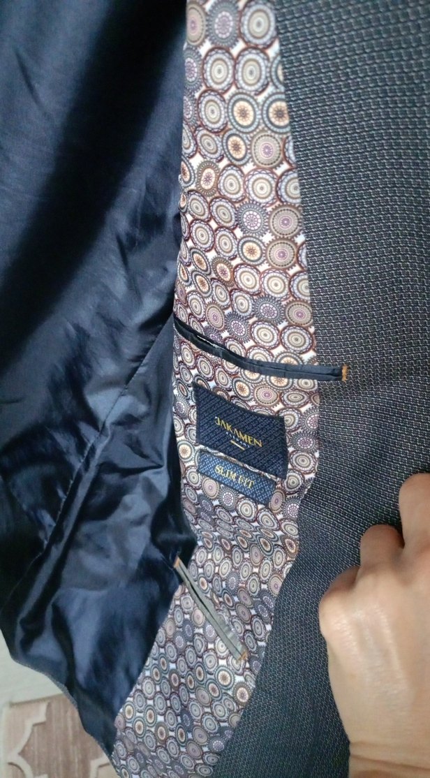 Gri Erkek Ofis Takım Elbise Ceketi - Görsel 4