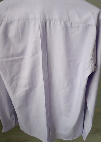 Mor Düğmeli Uzun Kollu Erkek Gömlek - Görsel 3