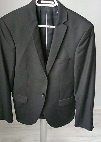 Düğmeli Siyah Erkek Takım Elbise - Görsel 2