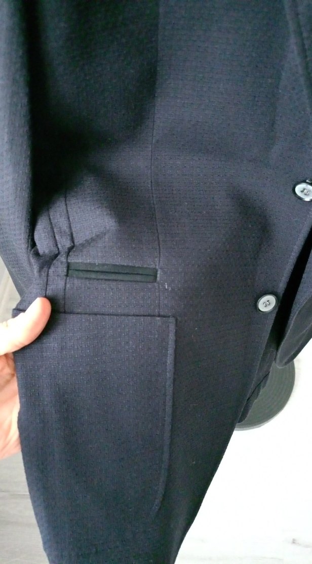 Klasik Lacivert Erkek Takım Ceketi - Görsel 3