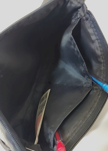 Beden Mavi Baskılı Deri Kadın Çanta