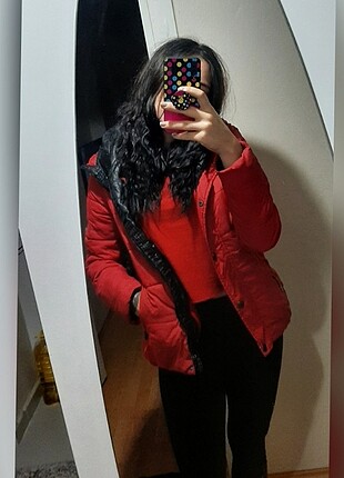 s Beden kırmızı Renk Mont