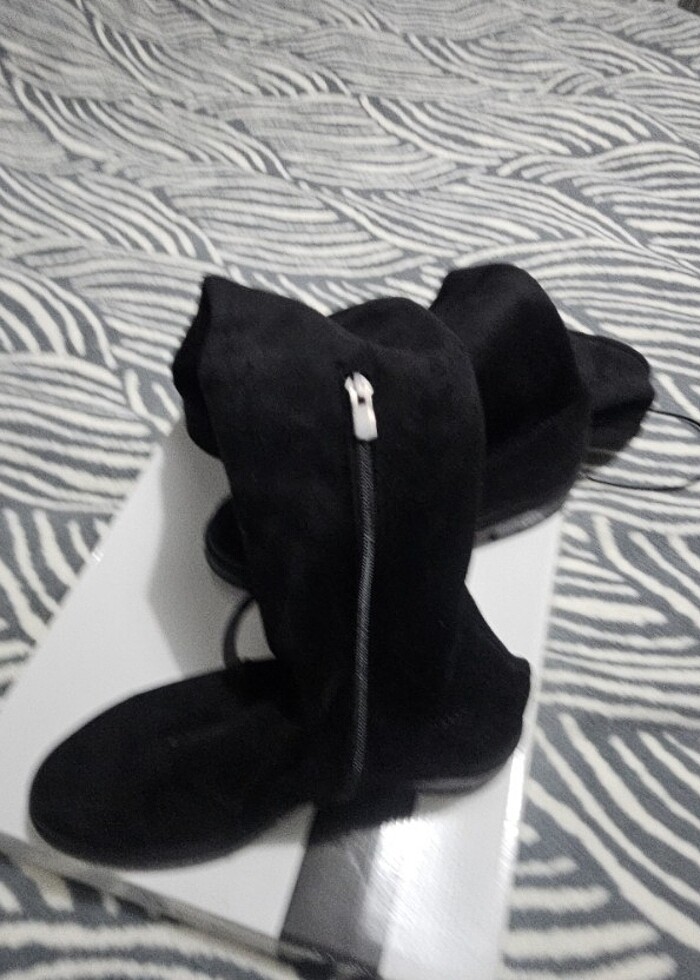 Diz üstü  süet çizme - Görsel 3