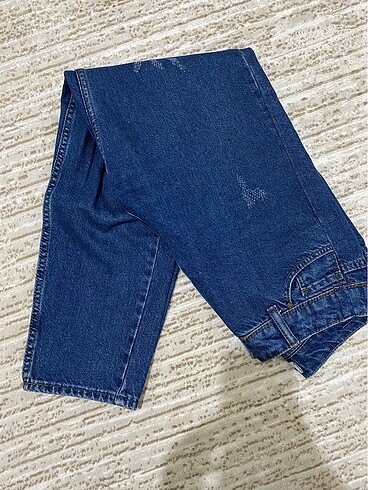 30 Beden lacivert Renk Mom jean