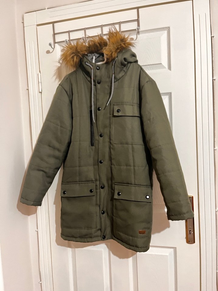 Koton Erkek Kapşonlu Kaban - Görsel 3