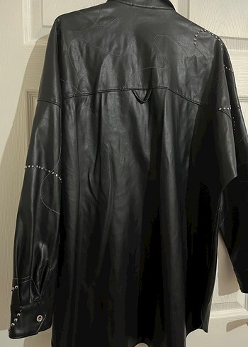 Kayra Taşlı Deri Gömlek - Görsel 4