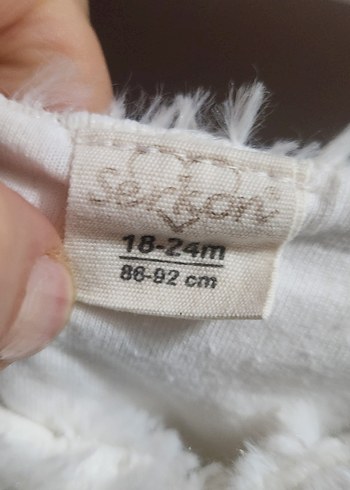 Kız Çocuk Beyaz Kürklü Bolero - Görsel 3