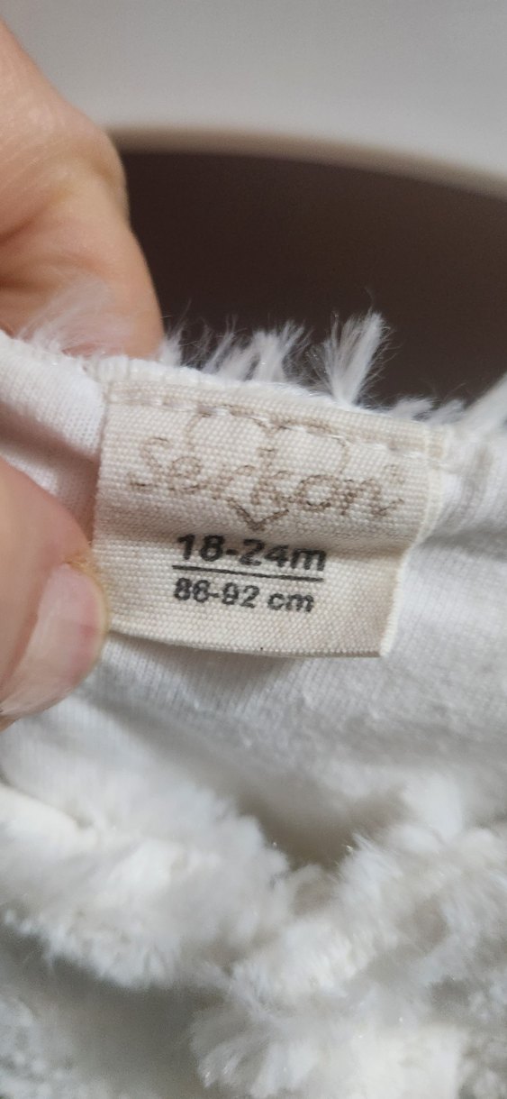 Kız Çocuk Beyaz Kürklü Bolero - Görsel 3