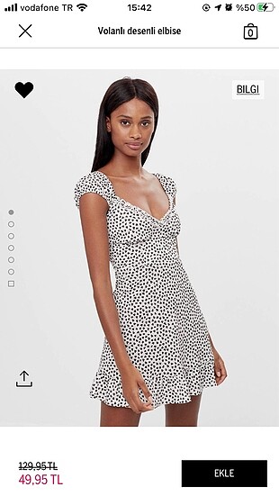 Bershka mini elbise