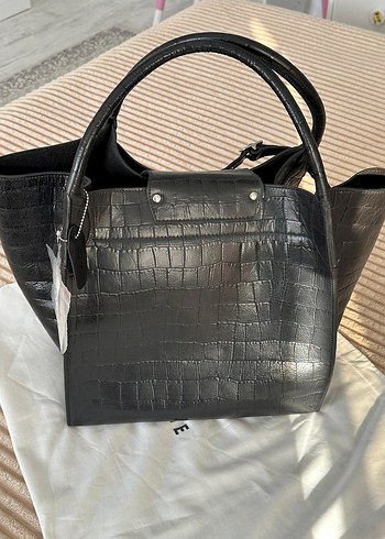 CELINE Siyah Deri Kadın El Çantası - Görsel 4