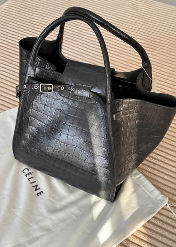 CELINE Siyah Deri Kadın El Çantası - Görsel 2