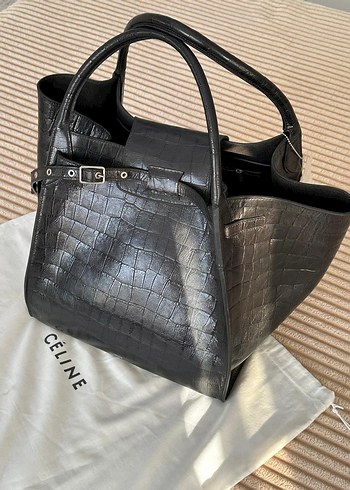 CELINE Siyah Deri Kadın El Çantası - Görsel 9