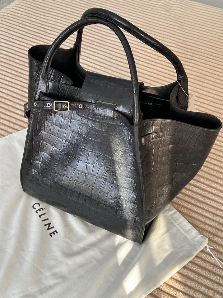 CELINE Siyah Deri Kadın El Çantası - Görsel 2