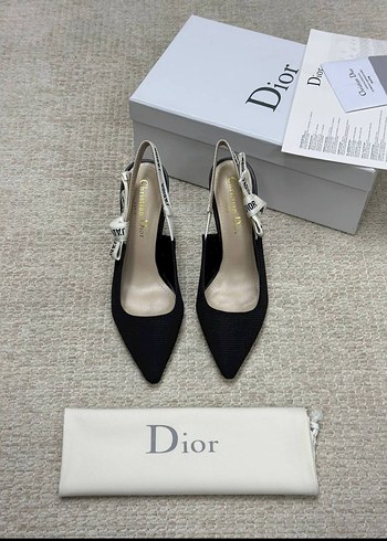 Dior Siyah Stiletto Topuklu Kadın Ayakkabı - Görsel 3