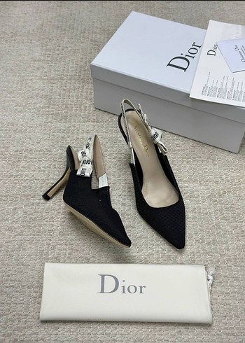 Dior Siyah Stiletto Topuklu Kadın Ayakkabı - Görsel 5