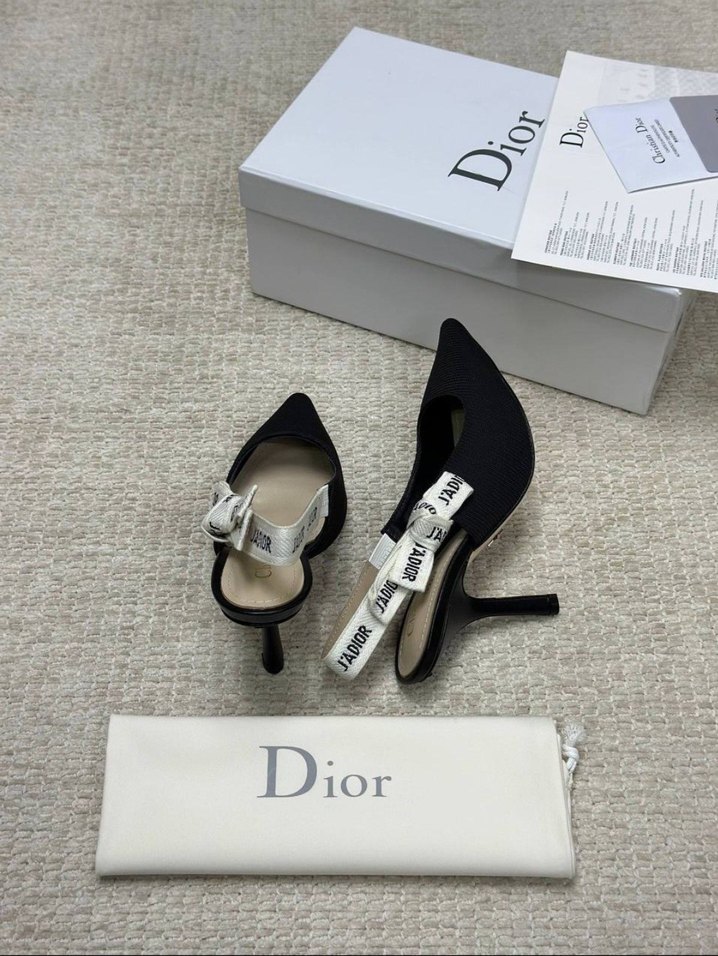 Dior Siyah Stiletto Topuklu Kadın Ayakkabı - Görsel 4
