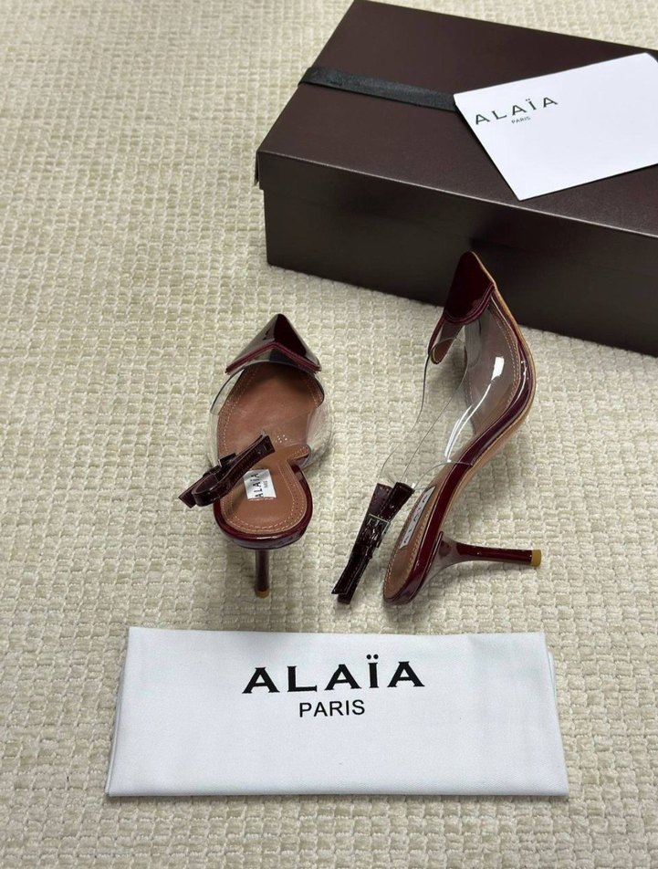 ALAİA Deri Stiletto Topuklu Kadın Ayakkabı - Görsel 5