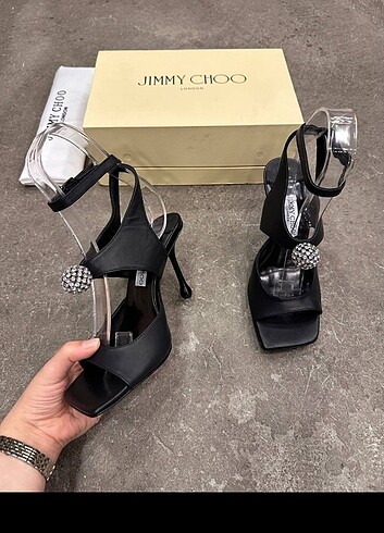 37 Beden siyah Renk Jimmy Choo kadın ince topuklu sandalet