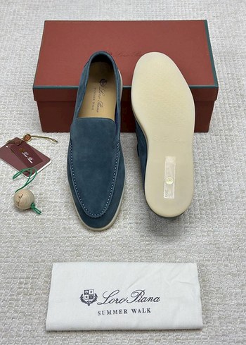 43 Beden mavi Renk Loro Piana erkek loafer